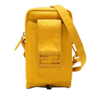 Fendi Pre-owned Fendi Nylon Baguette Phone Crossbody Unisex QQ0J1S8CAHNXZJ86