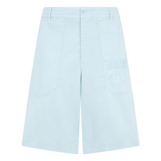 Moschino Embroidered Logo Detail Shorts - male - Moschino - Casual Shorts - Blue - 3XL - Shorts