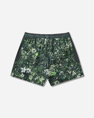 Nike Men s ACG Second Sunrise Dri-FIT 6in Brief-Lined Trail Running Shorts Mean Green