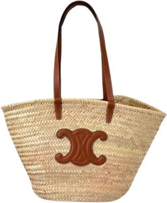 Celine Pre-owned Basket Tote - Dames - Vintage Shopper - Beige - ONE Size - Vintage