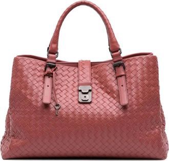 Bottega Veneta Pre-owned Tote Bags, female, Brown, Size: ONE SIZE Pre-owned Leather Top Handle Bag