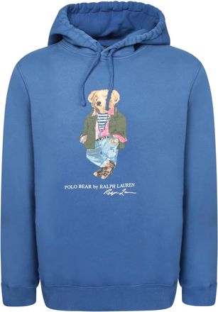 Polo Ralph Lauren Hoodies & sweatvesten, Heren, Blauw, S, Katoen, Blauwe Beer Hoodie Sweatshirt
