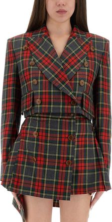 Vivienne Westwood Tartan Cropped Jacket