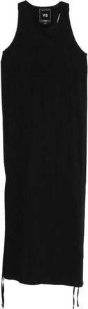 Yohji Yamamoto Racer Dress - Dames - Maxi kleedjes - Zwart - M - Kleedjes