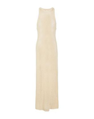 8 by YOOX ORGANIC COTTON OPEN WORK LONG DRESS