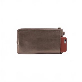 Hobo Womens Dayton Wristlet In Pewter