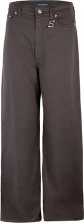 Sportmax Brown Oversized Pants