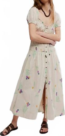 Free People Complete Me Midi Dress In Tea Combo