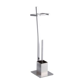 tomasucci Kiko toothbrush holder and toilet paper holder, gray