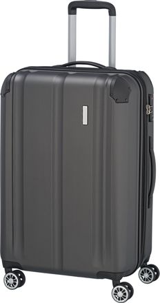 Travelite Koffer TRAVELITE City Trolley, Damen, Gr. B/H/T: 44cm x 68cm x 28cm 78 l, grau (anthrazit), Koffer Koffer