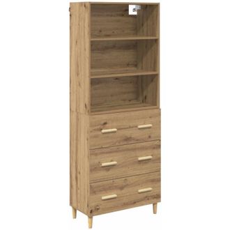 vidaXL Highboard Artisan Oak 69.5 x 32.5 x 180 cm Engineered Wood vidaXL