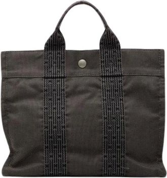 Herm&egrave;s Pre-owned Tote Bags, female, Gray, Size: ONE SIZE Pre-owned Herline PM Tote Bag
