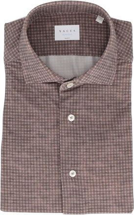 Xacus Brown Checkered Shirt