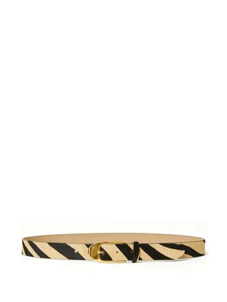 B-Low The Belt Joshua zebra-print calf-hair belt - Neutrals
