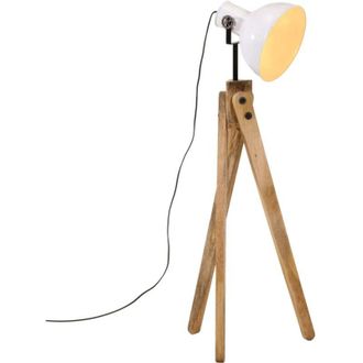 vidaXL Lampada da Terra 25 w Bianca 45x45x120 cm E27 Vidaxl