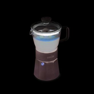 OEM La Cafeti&egrave;re Cafetera Espresso De Cristal Verona, Cromada, 6 Tazas, Caja De Regalo
