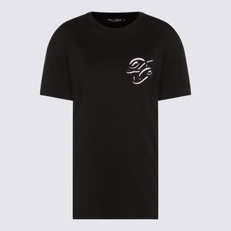 Dolce & Gabbana Black Cotton T-Shirt