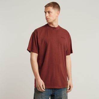 G-Star Pigment Dye Loose T-Shirt - Rood - Heren