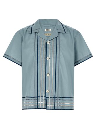 Bode Mens Ribbon Plaid Shirt