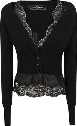 Ermanno Scervino Cardigan - Dames - Vesten - Zwart - M - Truien & Vesten