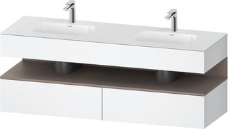 Duravit Qatego Lavabo Encastrado Con Base De Lavabo Consola, - Duravit