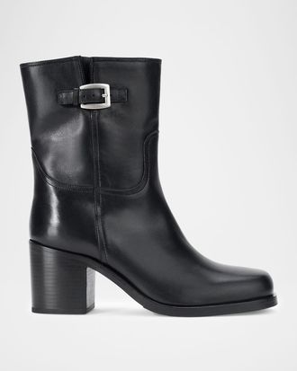 Staud Brooklyn Leather Ankle Boots