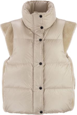 PESERICO Down Vest With Wing Sleeves