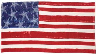 Beachcombers American Flag Starfish Stars & Stripes Beach Towel 29.5 x 59 in Red at Nordstrom