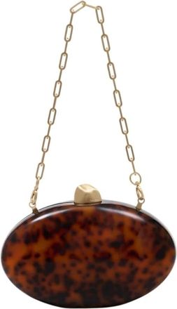 Cult Gaia Clutches, female, Brown, Size: ONE SIZE Eviana Clutch