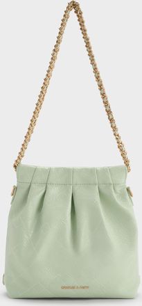 Charles & Keith Duo Chain-Handle Two-Way Backpack