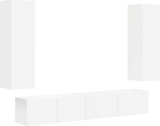 vidaXL Conjunto De Mueble De Tv 3 Uds. Madera De Ingenier&iacute;a Vidaxl