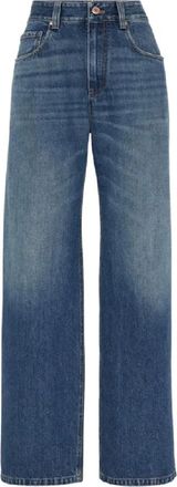 Brunello Cucinelli Dames, Jeans, Blauw, Maat: XS Denim