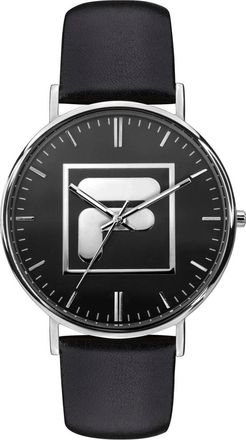 Fila Heren Leren Horloge Filastyle 38-108-002 - Heren - Horloges - Zwart - ONE Size - Accessoires