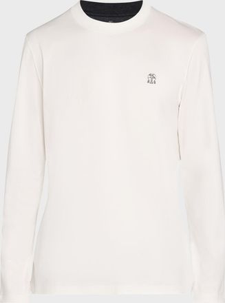 Brunello Cucinelli Long Sleeve T-Shirts − Sale: up to −77