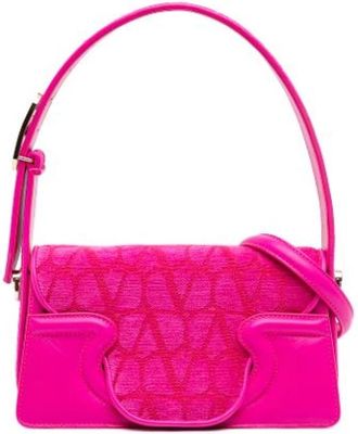 Valentino Pre-owned Satchel - Dames - Vintage Schoudertas - Roze - ONE Size - Leer - Vintage