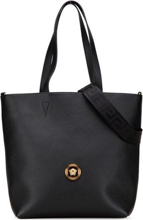 Versace Leather Shoulder Bag Tote Bag (Pre-Owned)