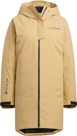 adidas (WMNS) adidas Long Down Jacket Asia Sizing Yellow HN2002