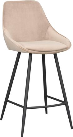 Rowico Barstuhl Sina, Samtbezug Beige