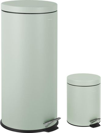 Happimess Oscar 8-Gallon Step-Open Trash Can with FREE Mini Trash Can in Pistachio Gelato at Nordstrom