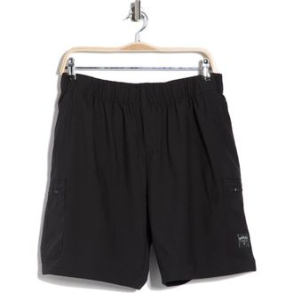 Hurley Outlander Cargo Walk Shorts in Black at Nordstrom Rack, Size X-Large