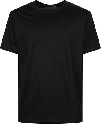 Polo Ralph Lauren Tops, Heren, Zwart, L, Katoen, T-shirt met ronde hals en logo