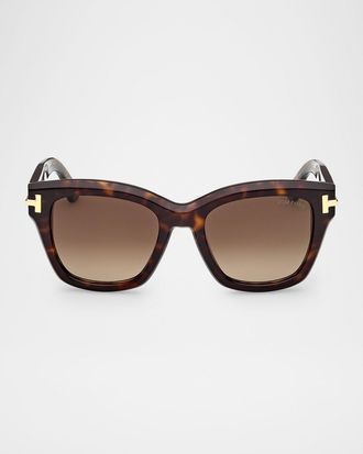 Christian Louboutin Icon 53mm Acetate Butterfly Sunglasses