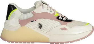 U.S.Polo Association White Eco Suede Women Womens Sneaker