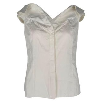 Jason Wu Elegant Off-Shoulder Top in White Cotton