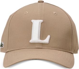 Lacoste 3D-embroidered cotton baseball cap - unisex - Cotton - S - Neutrals