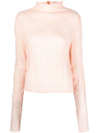 Acne Studios Blusa semi trasparente - Rosa