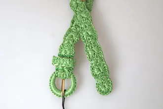Dolce & Gabbana Viscose Weaved Belt - Green