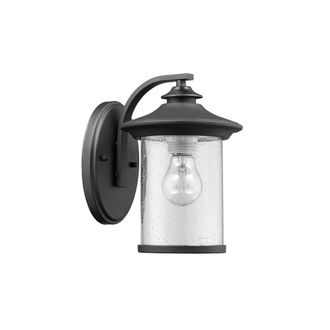 Chloe Lighting LIAM Transitional 1 Light Black Outdoor Wall Sconce 10 Height