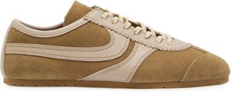 Dries Van Noten Dustin Panelled Suede Sneakers - Beige - 40 (IT40 / UK7)