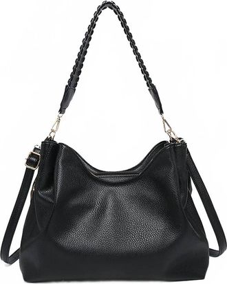Jen & Co. Grace Vegan Whipstitch Tote Bag In Black